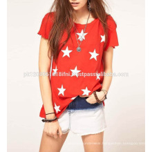 women stylish sexy stylish top with star print cotton made